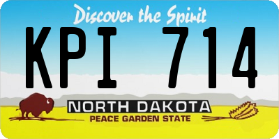 ND license plate KPI714