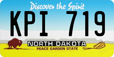 ND license plate KPI719