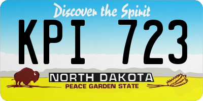 ND license plate KPI723