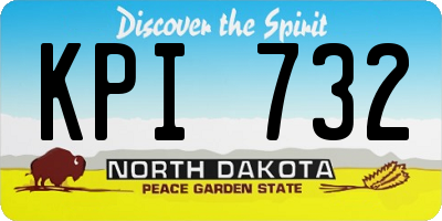 ND license plate KPI732