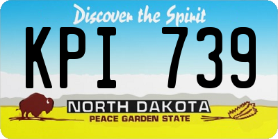 ND license plate KPI739