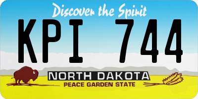 ND license plate KPI744