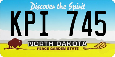 ND license plate KPI745