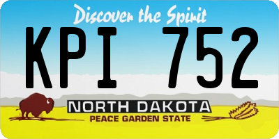 ND license plate KPI752
