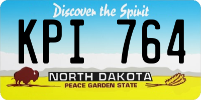 ND license plate KPI764