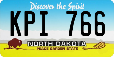 ND license plate KPI766