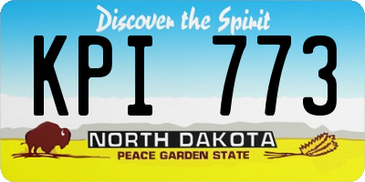 ND license plate KPI773