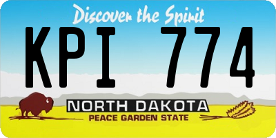 ND license plate KPI774