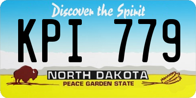 ND license plate KPI779