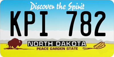 ND license plate KPI782
