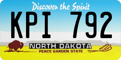 ND license plate KPI792
