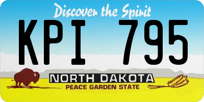 ND license plate KPI795