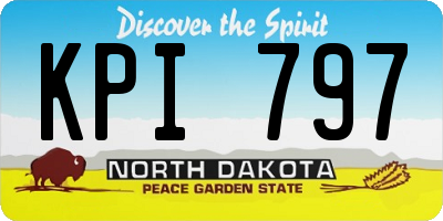 ND license plate KPI797