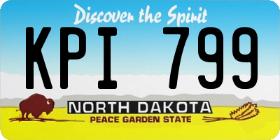 ND license plate KPI799