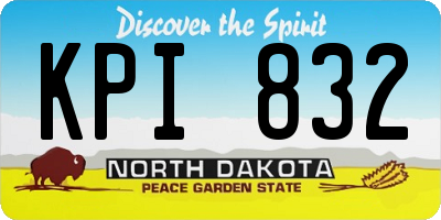 ND license plate KPI832