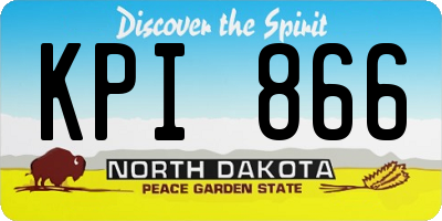 ND license plate KPI866
