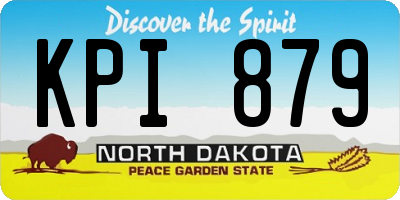 ND license plate KPI879