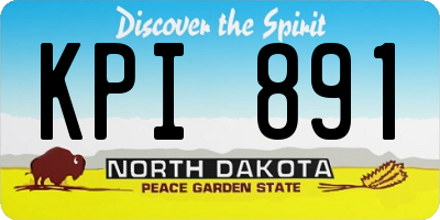 ND license plate KPI891