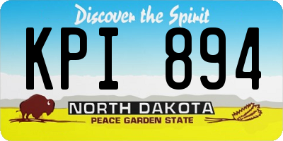 ND license plate KPI894