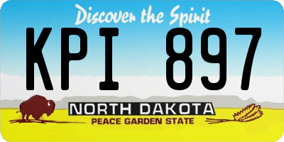 ND license plate KPI897