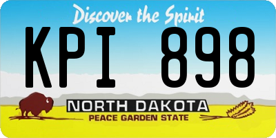 ND license plate KPI898
