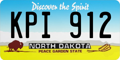 ND license plate KPI912