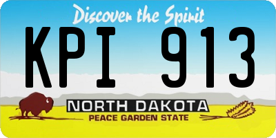 ND license plate KPI913