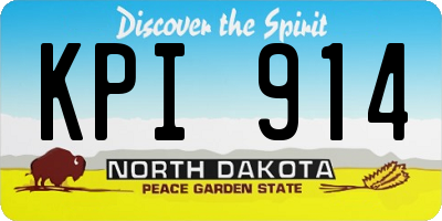 ND license plate KPI914