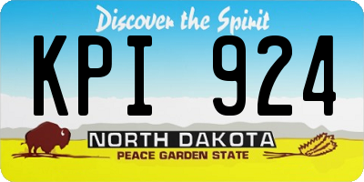 ND license plate KPI924