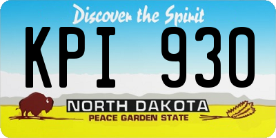 ND license plate KPI930