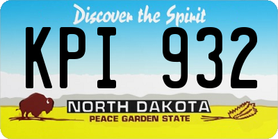 ND license plate KPI932