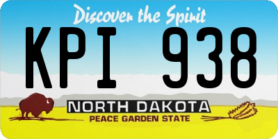 ND license plate KPI938
