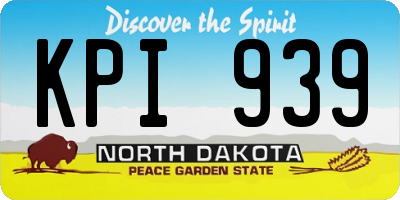 ND license plate KPI939