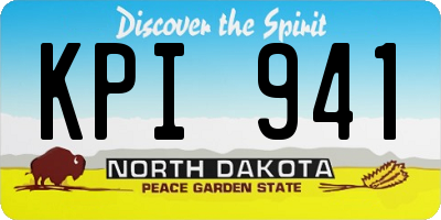 ND license plate KPI941