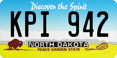 ND license plate KPI942
