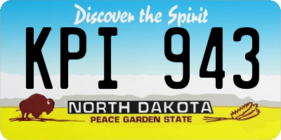 ND license plate KPI943