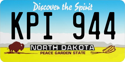ND license plate KPI944