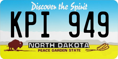 ND license plate KPI949