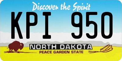 ND license plate KPI950