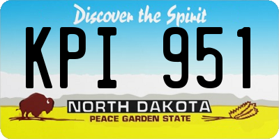 ND license plate KPI951
