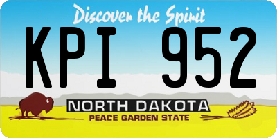 ND license plate KPI952