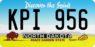 ND license plate KPI956