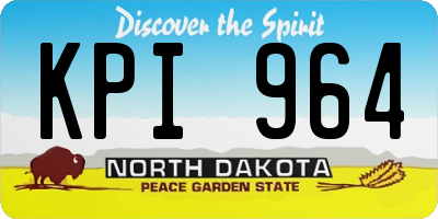 ND license plate KPI964