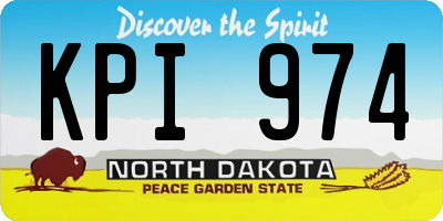 ND license plate KPI974