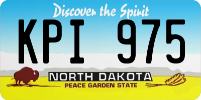 ND license plate KPI975