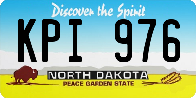 ND license plate KPI976