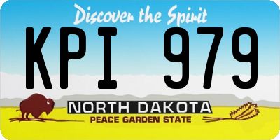 ND license plate KPI979