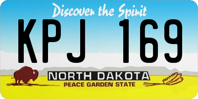 ND license plate KPJ169