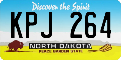 ND license plate KPJ264