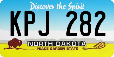 ND license plate KPJ282